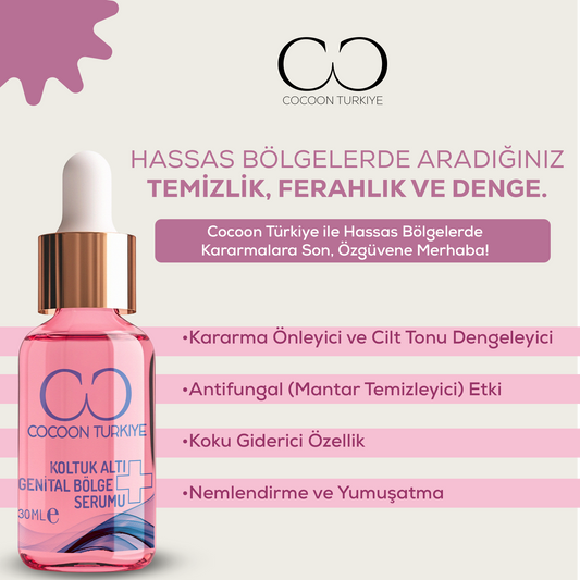 Cocoon Türkiye Koltuk Altı & Genital Bölge Serumu – 30 ml
