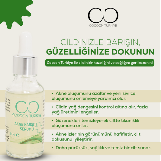 Cocoon Türkiye Akne Karşıtı Serum – 30 ml