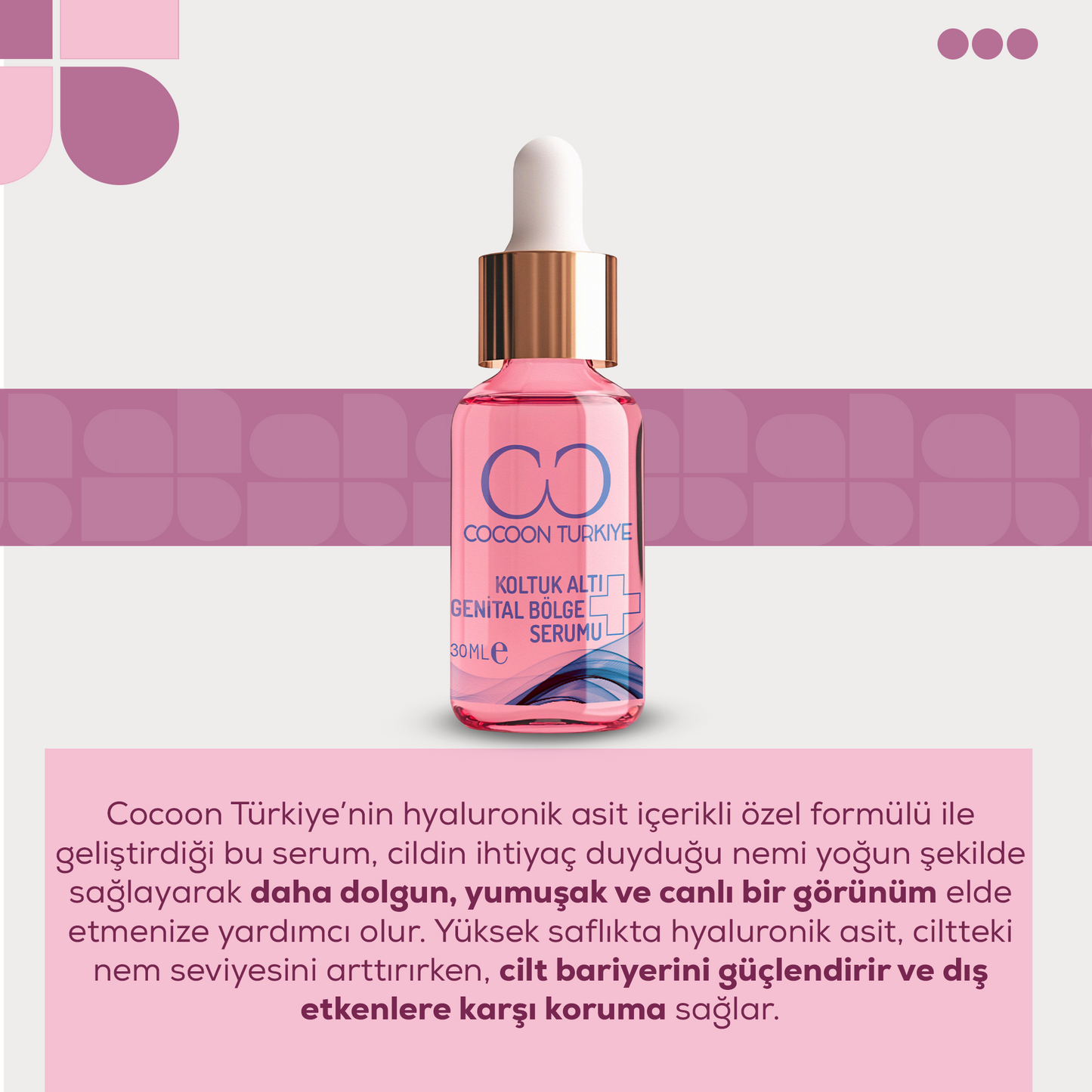 Cocoon Türkiye Koltuk Altı & Genital Bölge Serumu – 30 ml