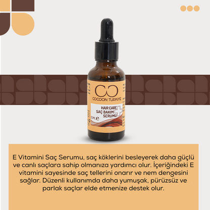 Cocoon Türkiye E Vitaminli Saç Bakım Serumu – 30 ml